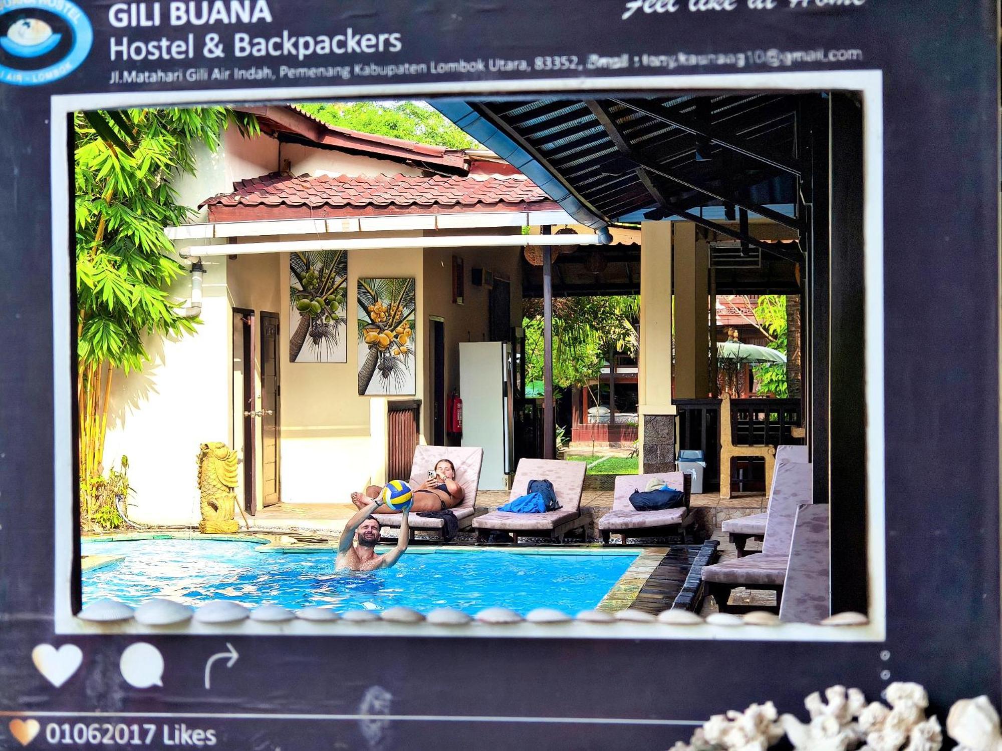 Gili Buana Hostel & Backpackers Gili Air Ngoại thất bức ảnh